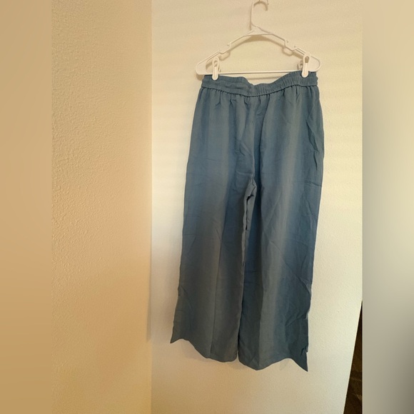 NWT Halara High Waisted Drawstring Pocket Wide Leg Casual Linen-Feel Pants L - Picture 6 of 7